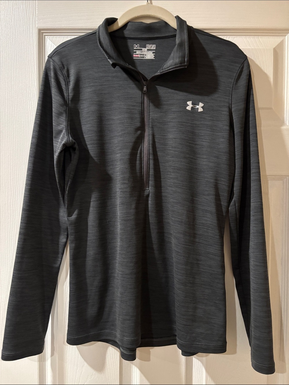 Under Armour Charcoal Heather Half-Zip Performance Top